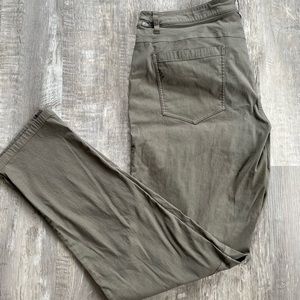 Lululemon Slim ABC Pants, Green, 36W and 34L